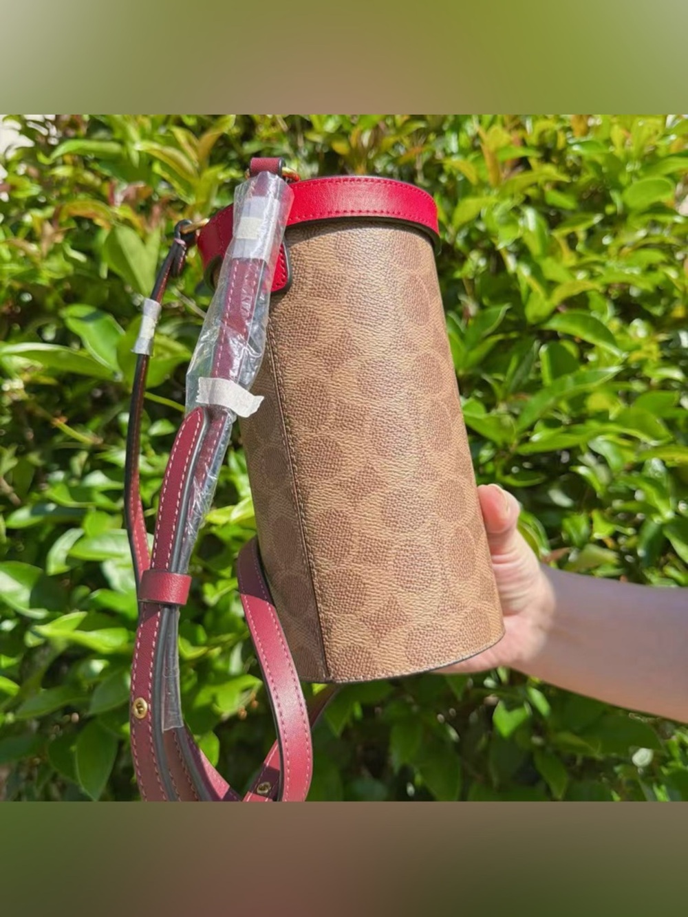 NWOT Coach Lunar New Year Cylinder Bag in Signature Canvas C2443 - Picture 3 of 8